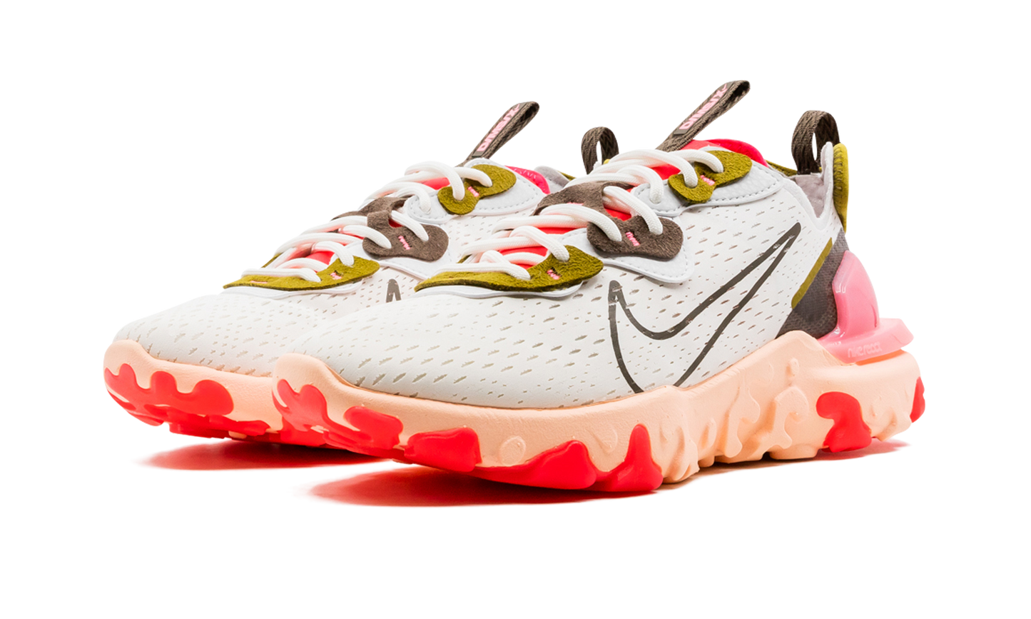 REACT VISION MNS WMNS "Summit White / Siren Red"