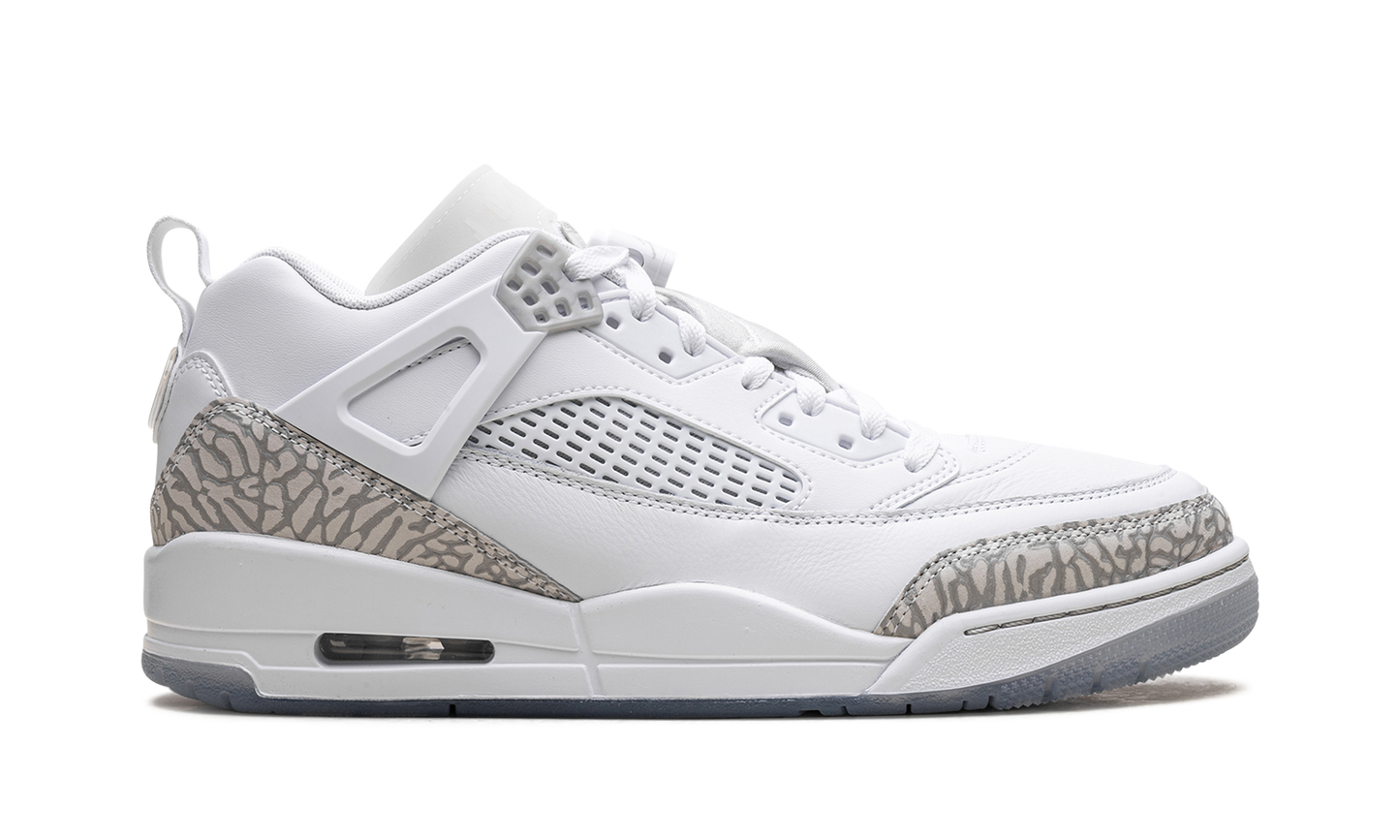 Jordan Spizike Low "White Metallic Silver Barely Blue Neutral Grey"