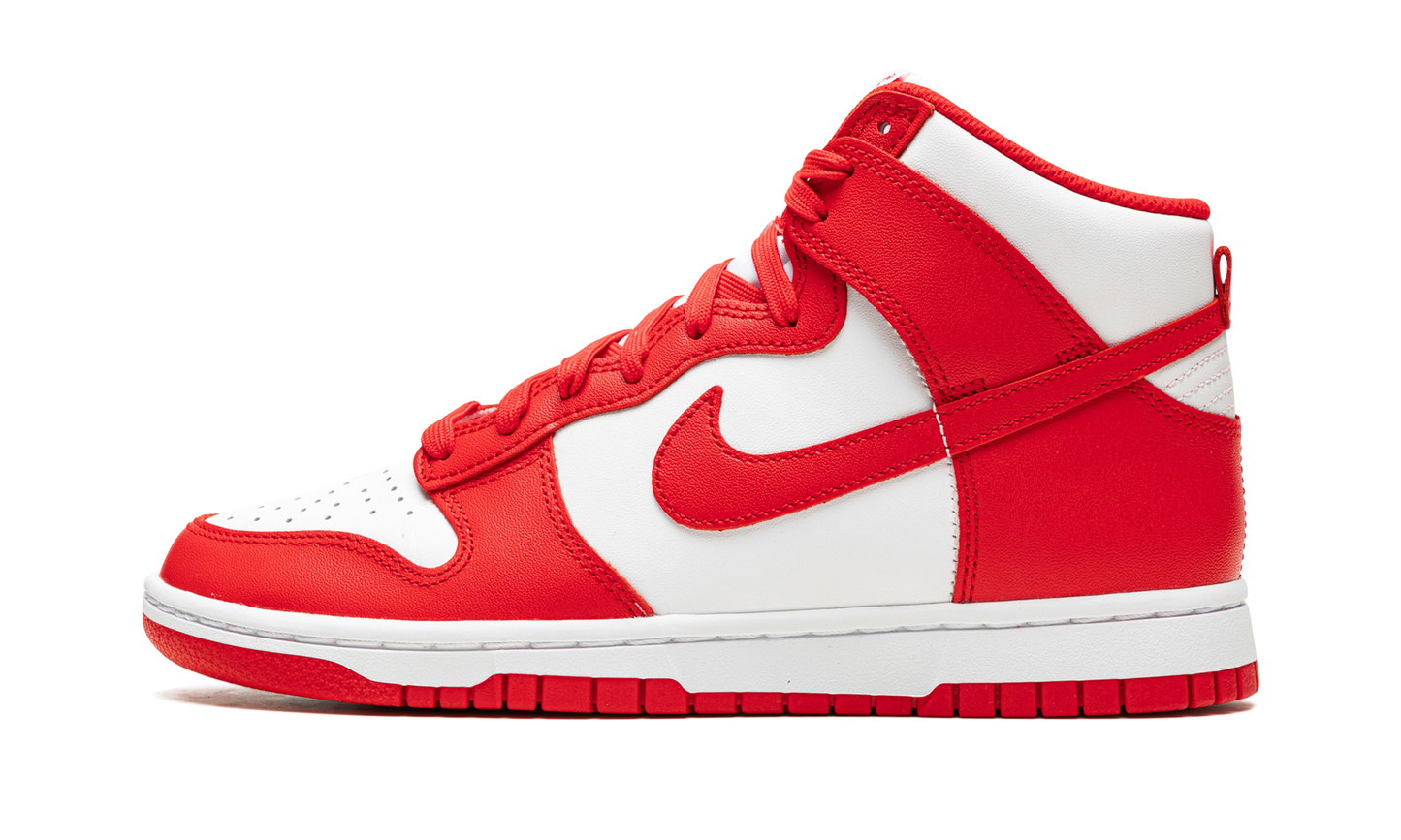 Dunk High "White / University Red"