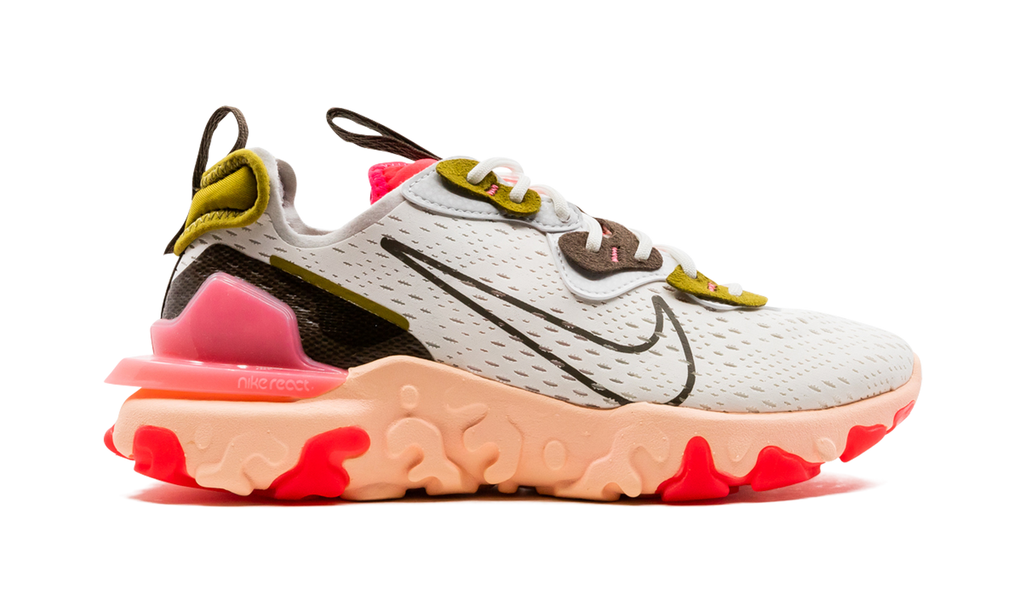 REACT VISION MNS WMNS "Summit White / Siren Red"