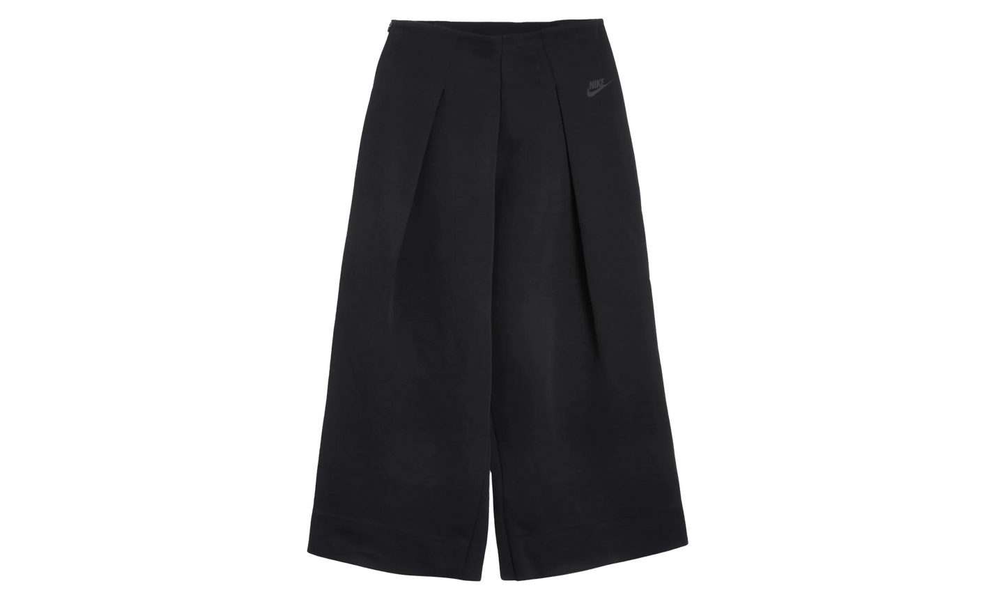 Sportswear Tech Fleece High-waisted Pleated Trousers WMNS "Black / Black"