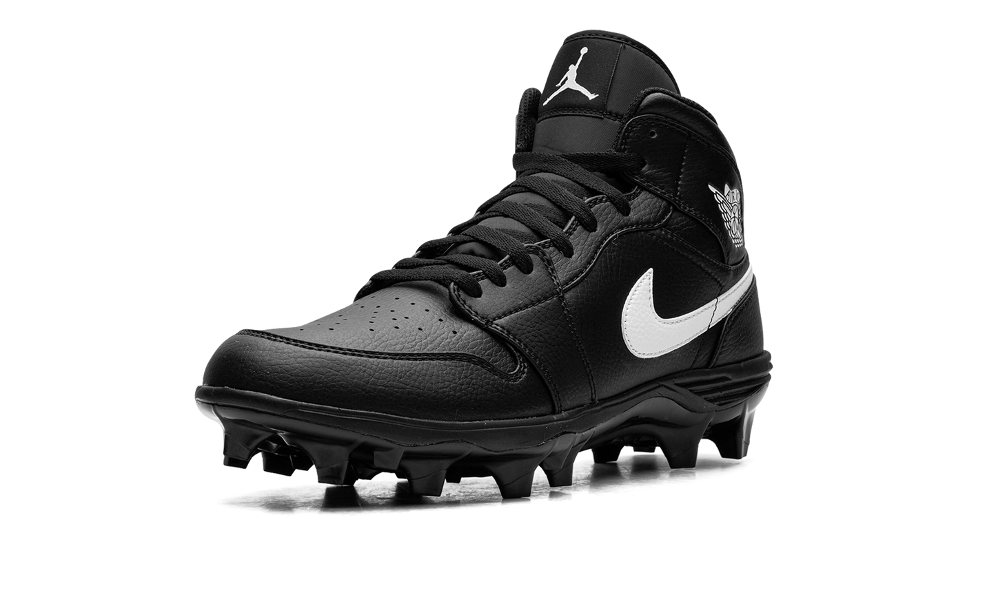 Jordan 1 Mid Cleat "Black / White"