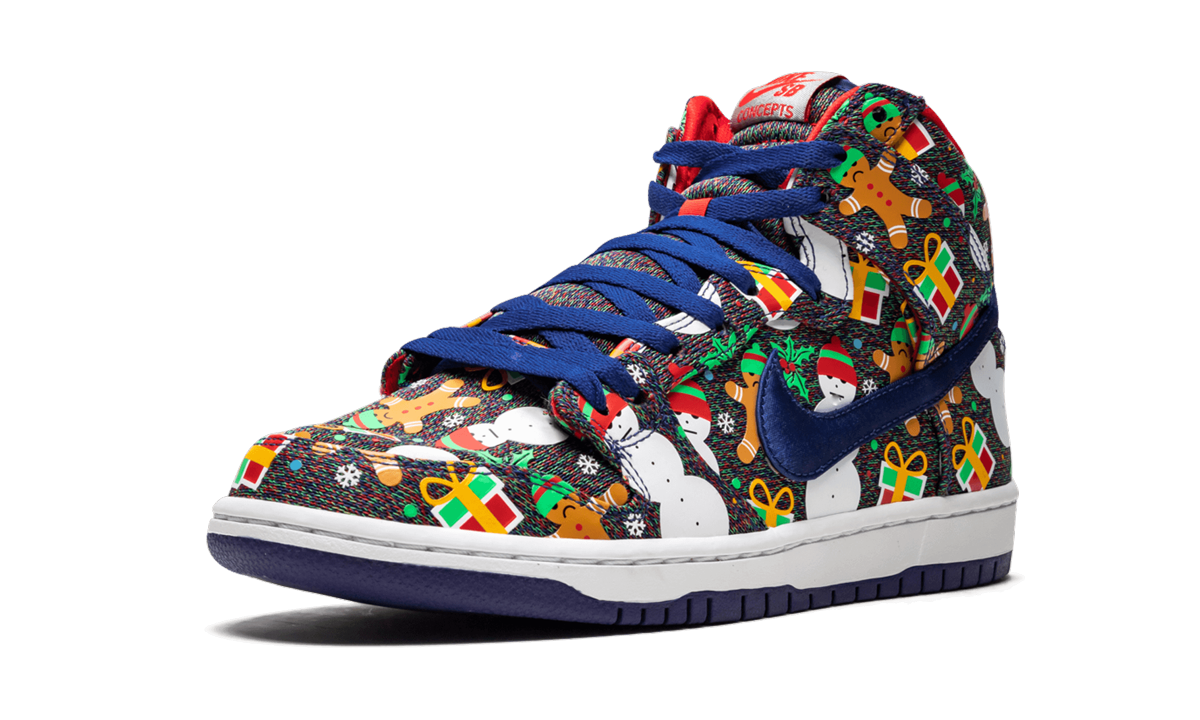 SB Dunk High TRD QS "Ugly Christmas Sweater"