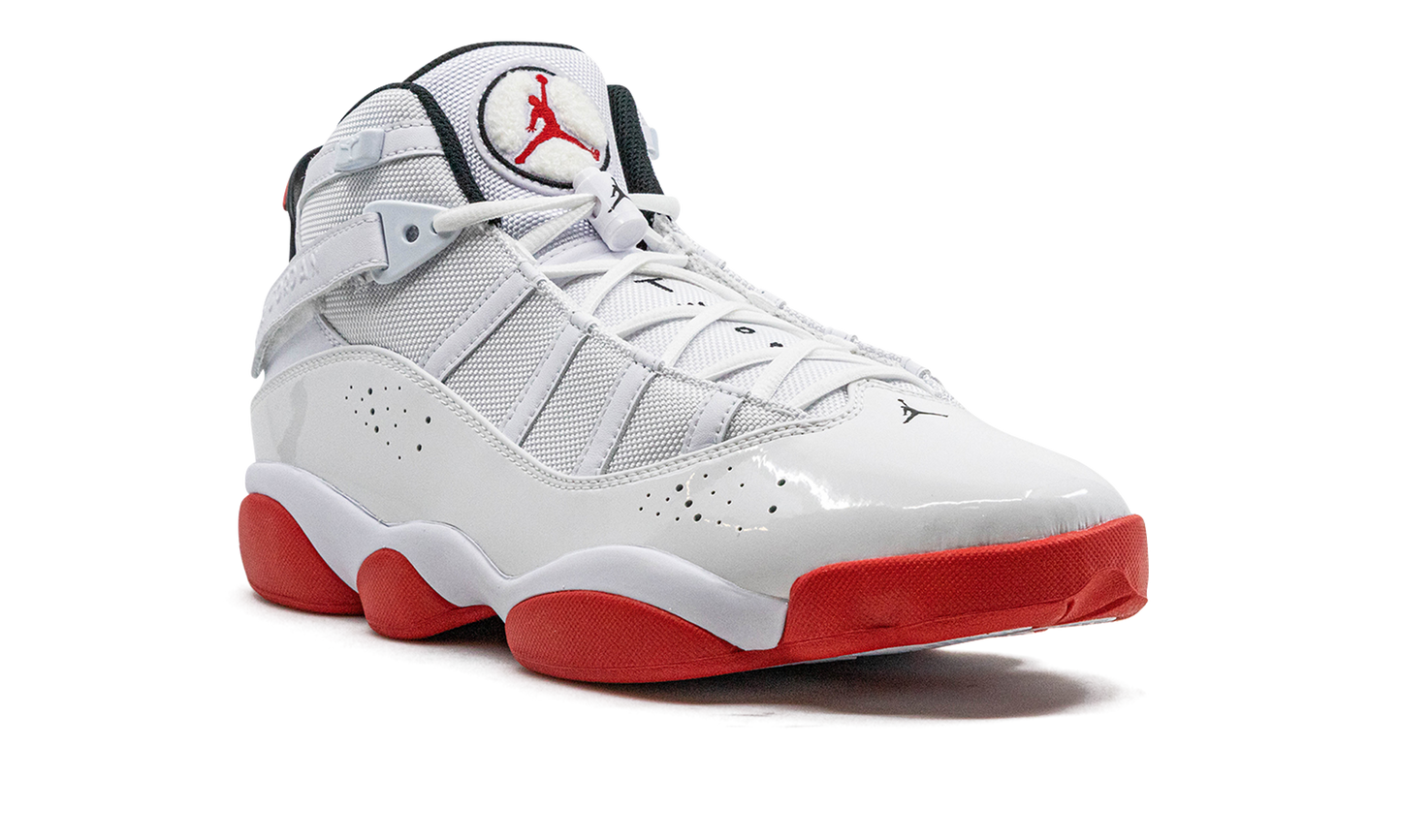 Jordan 6 Rings "White / University Red"