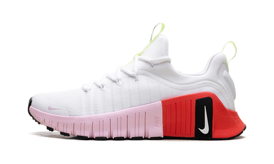 Free Metcon 6 WMNS "White Barely Volt Bright Crimson Pink Foam"