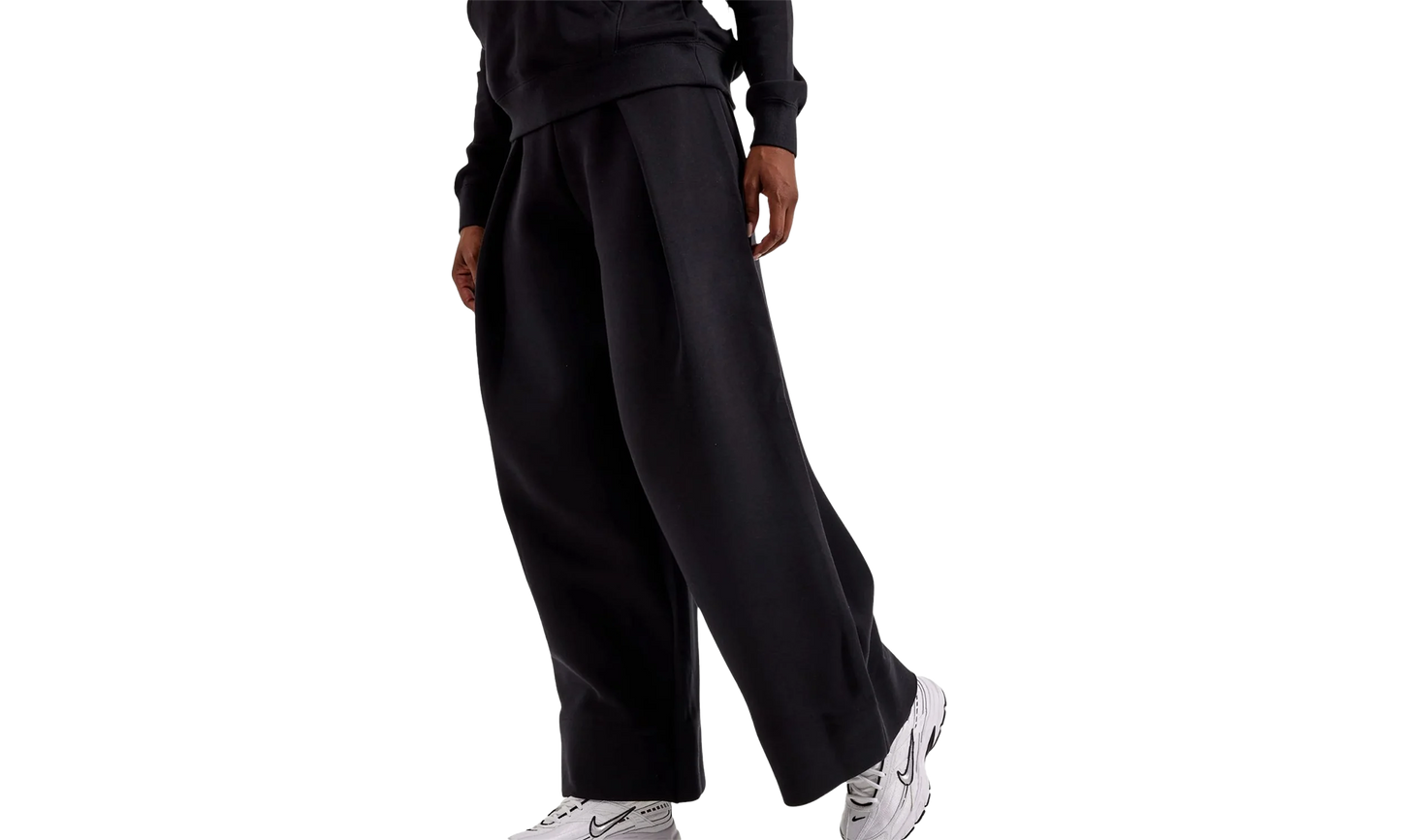 Sportswear Tech Fleece High-waisted Pleated Trousers WMNS "Black / Black"