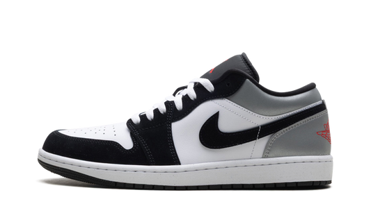 Jordan 1 Low SE "White Fire Red Black Matte Silver"