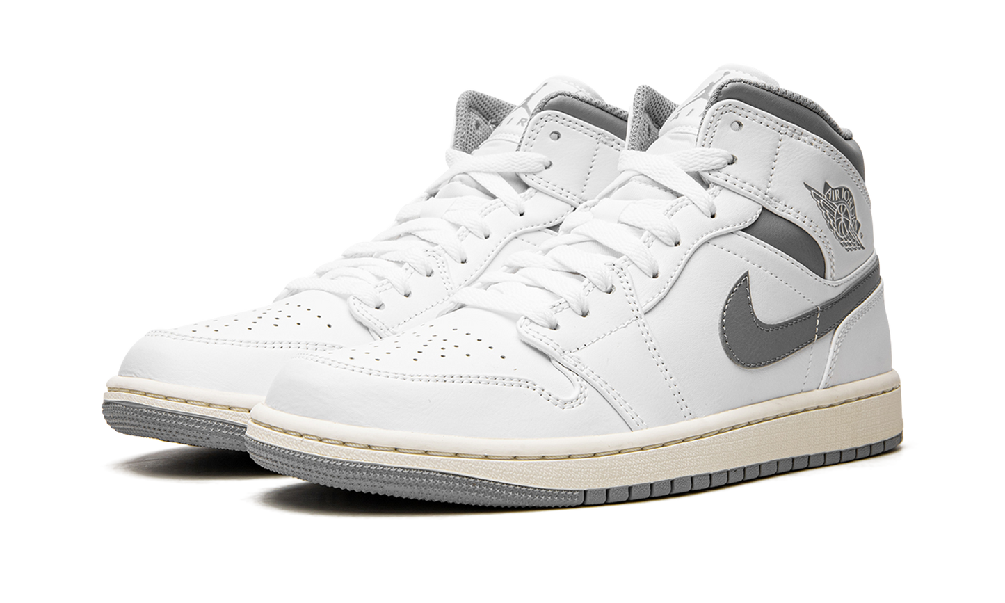 Air Jordan 1 Mid "White / Stealth Grey"
