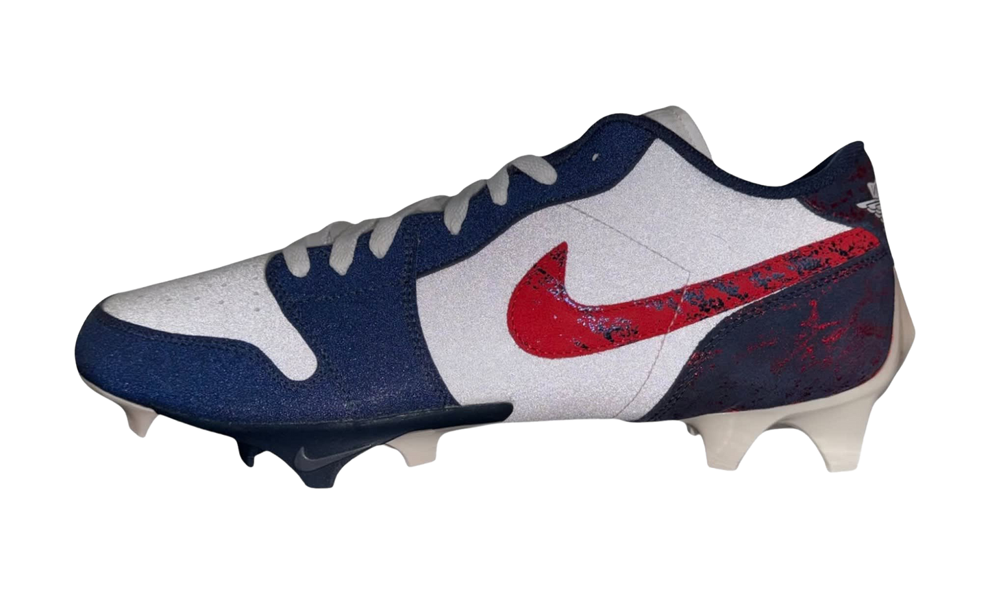 Air Jordan 1 Vapor Edge Low PE Cleats "Howard University"