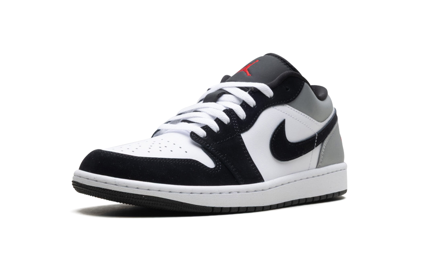 Jordan 1 Low SE "White Fire Red Black Matte Silver"