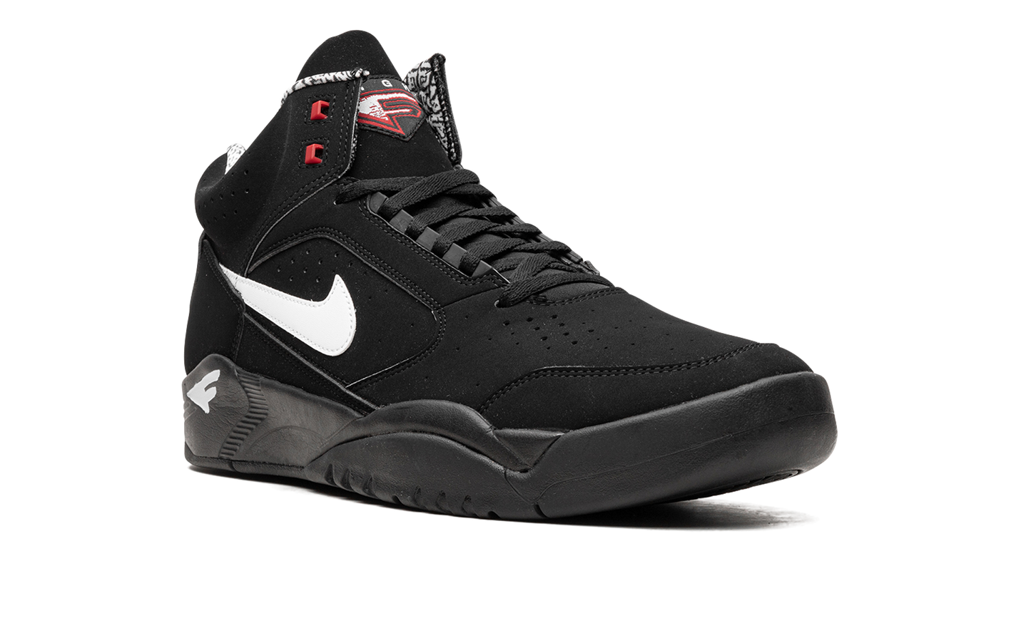 Air Flight Lite Mid "Black White Varsity Red"