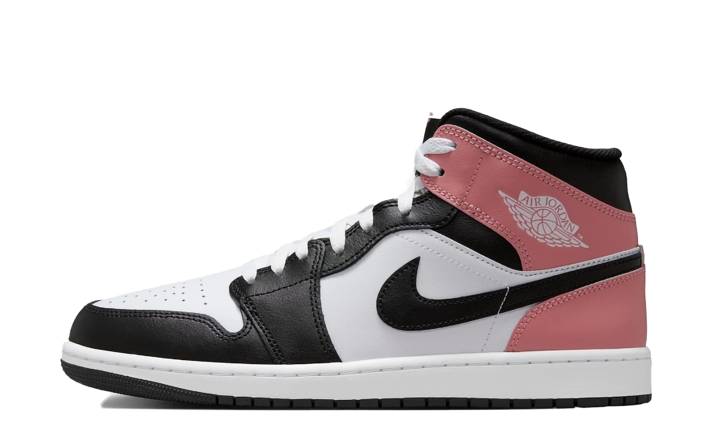 Jordan 1 Mid "White Rust Pink Black"