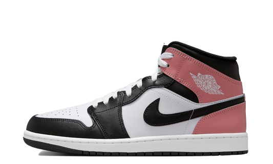 Jordan 1 Mid "White Rust Pink Black"