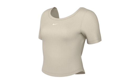 W NSW Chill Knit Tight Mini-Rib Top "BROWN"