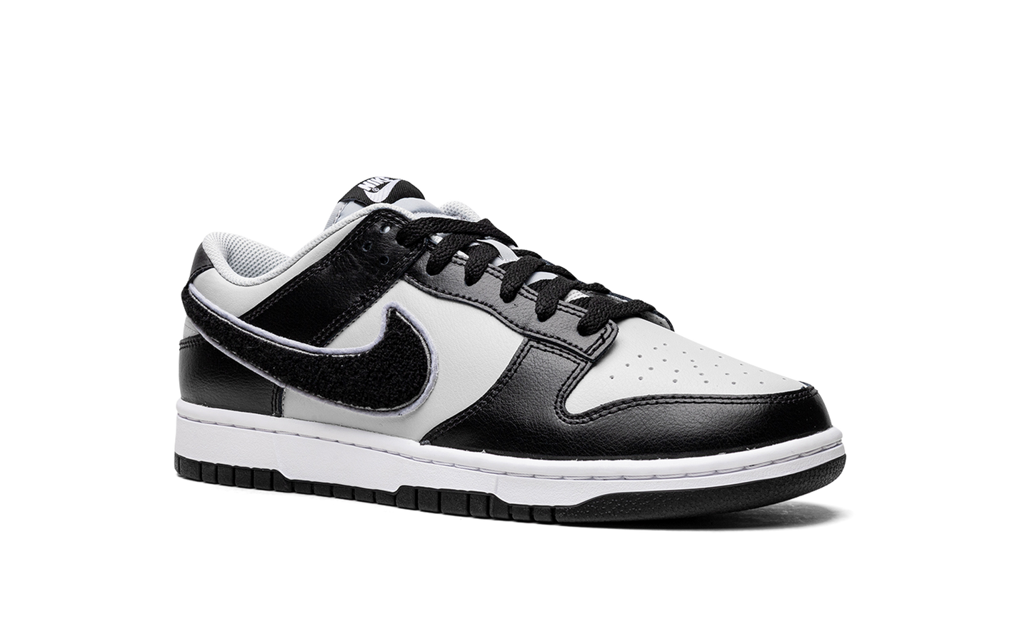 Dunk Low "Chenille Swoosh Black Grey"