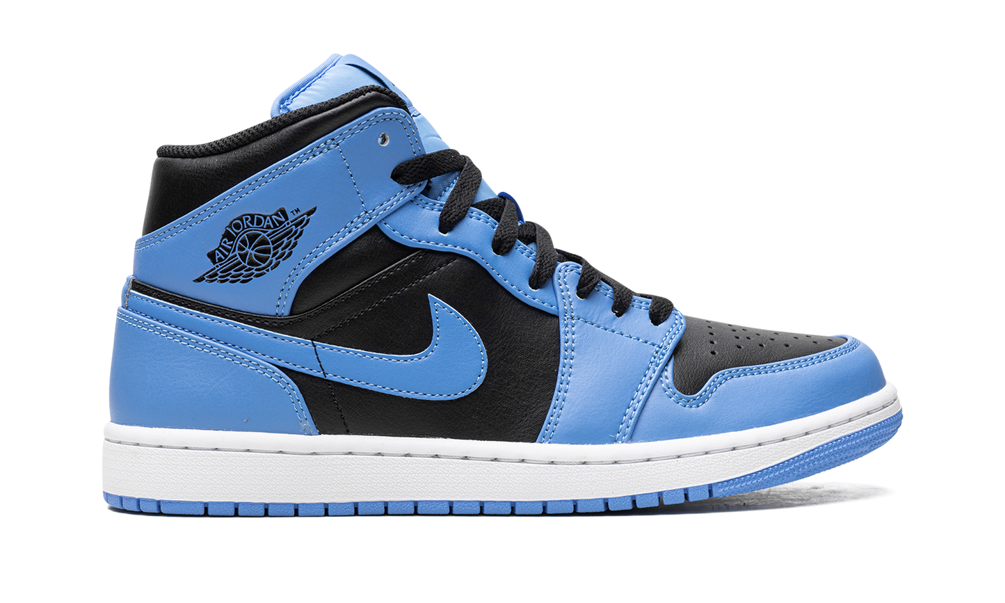 Air Jordan 1 Mid "University Blue Black"