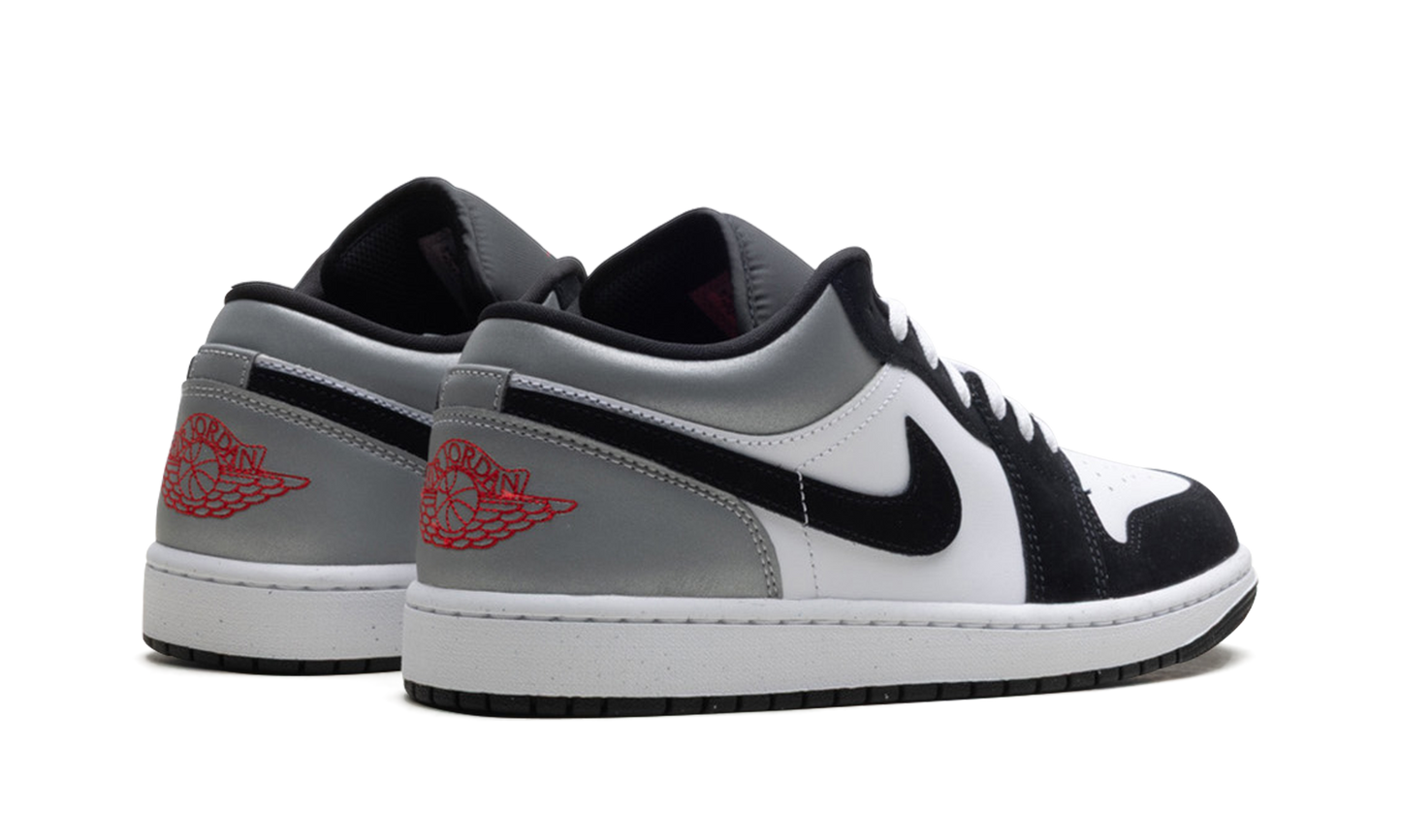 Jordan 1 Low SE "White Fire Red Black Matte Silver"
