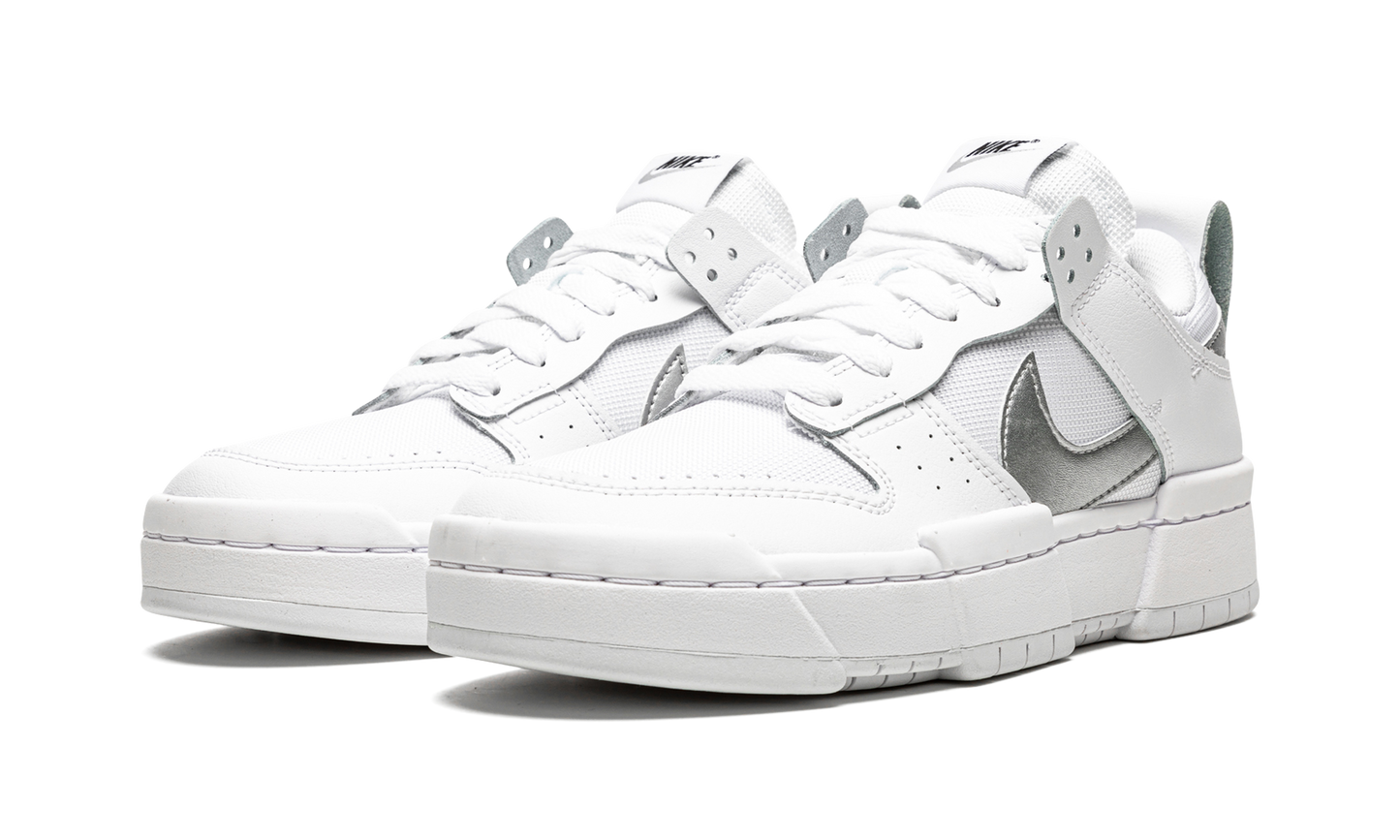 DUNK LO DISRUPT MNS WMNS "White Silver"