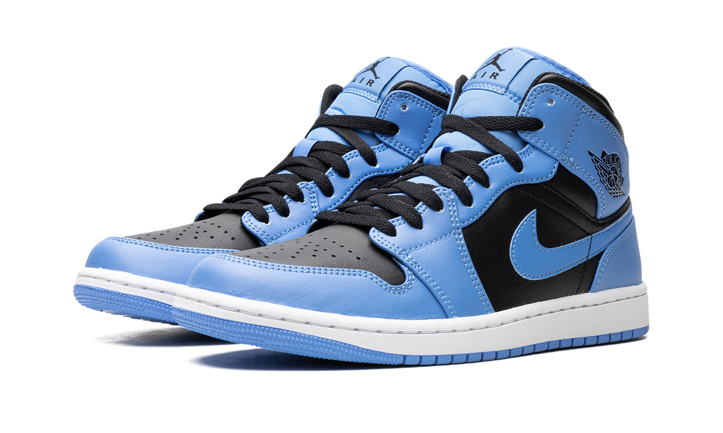 Air Jordan 1 Mid "University Blue Black"