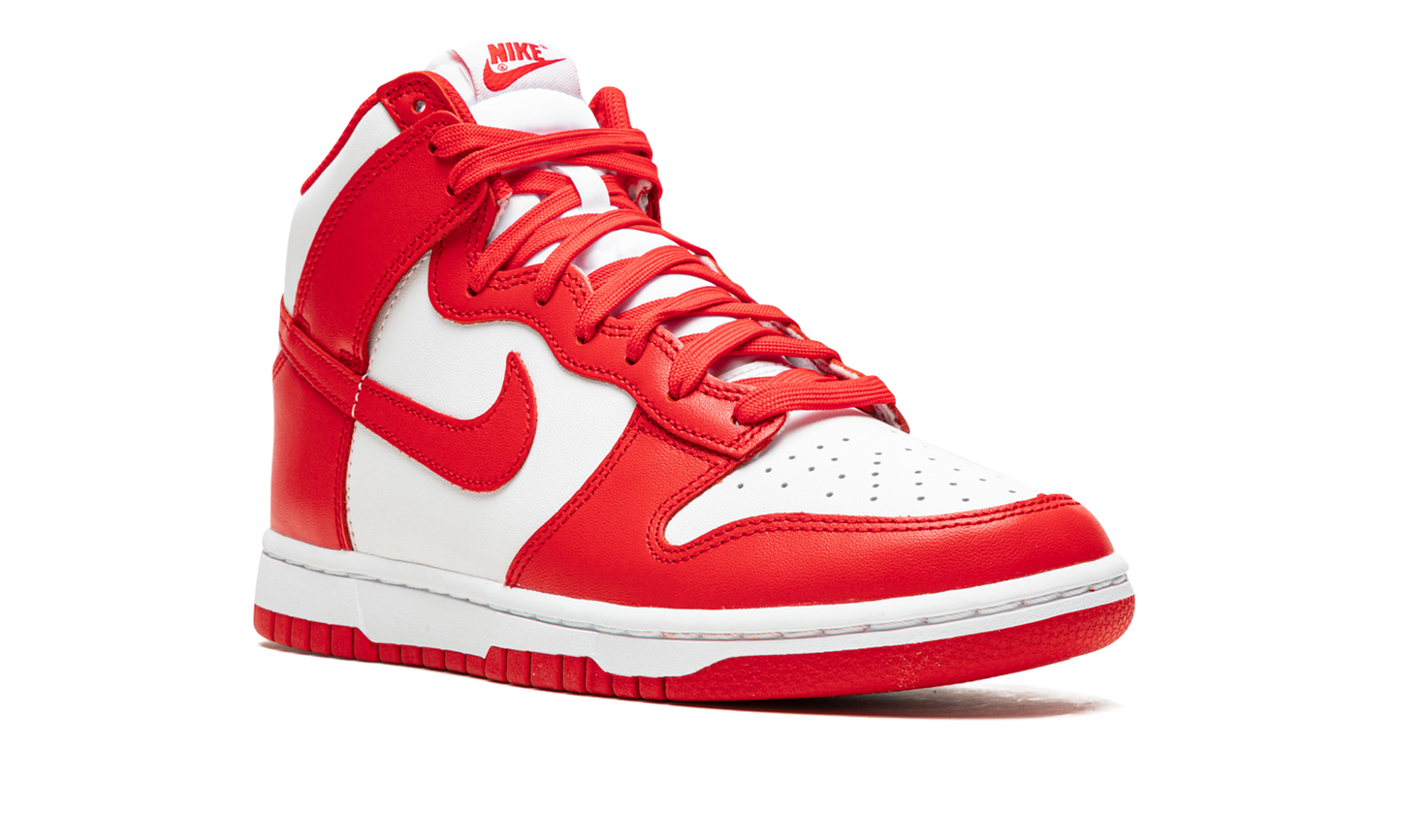 Dunk High "White / University Red"