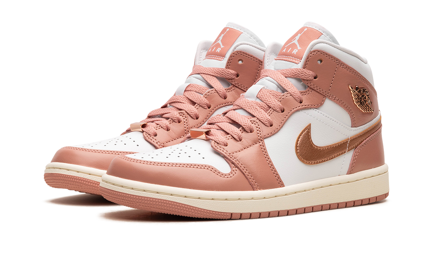 AIR JORDAN 1 MID WMNS "RED STARDUST"