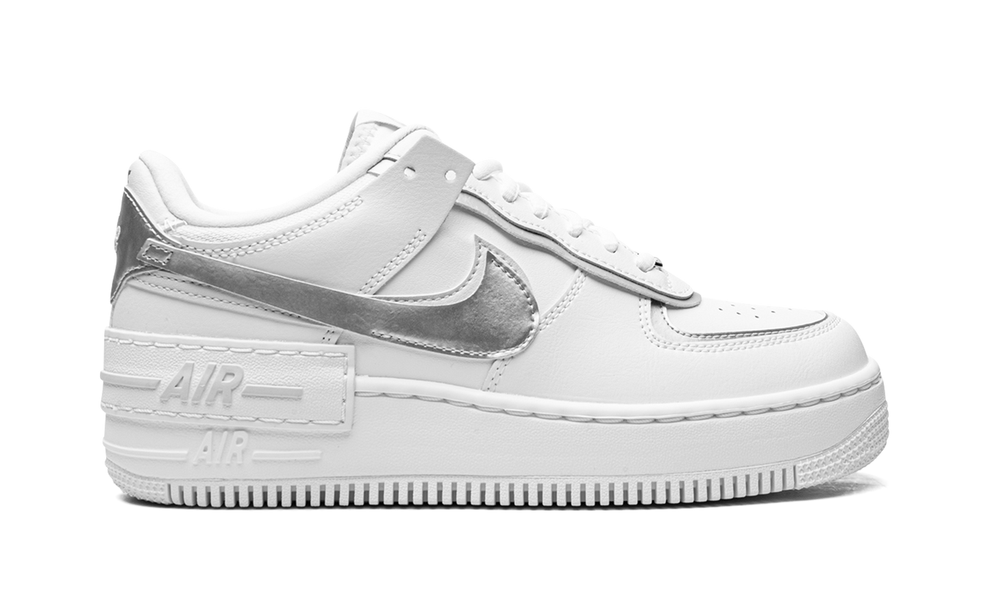 AF1 SHADO MNS WMNS "White Metallic Silver"