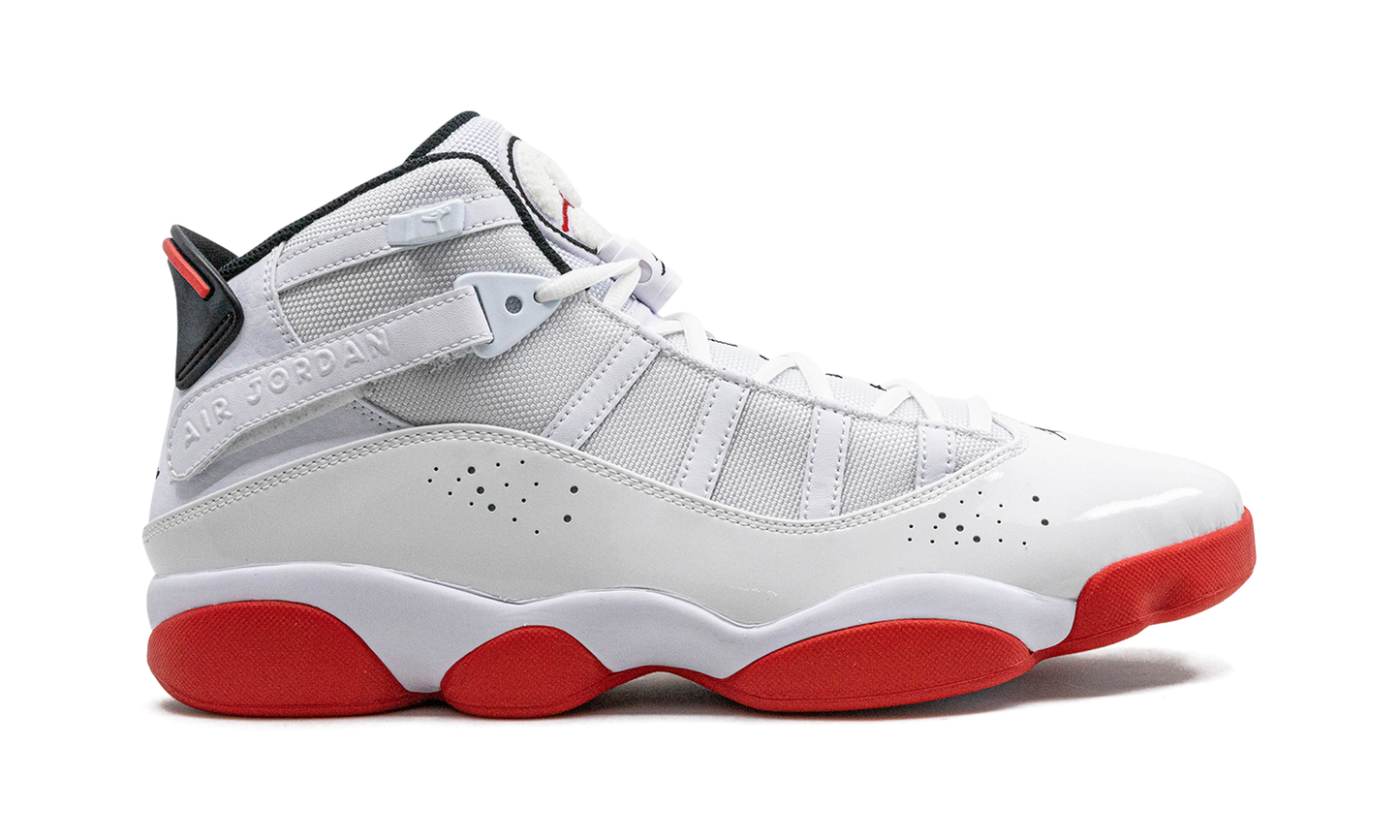 Jordan 6 Rings "White / University Red"