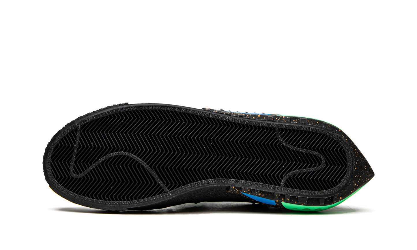 Blazer Low "Off-White - Black / Electro Green"