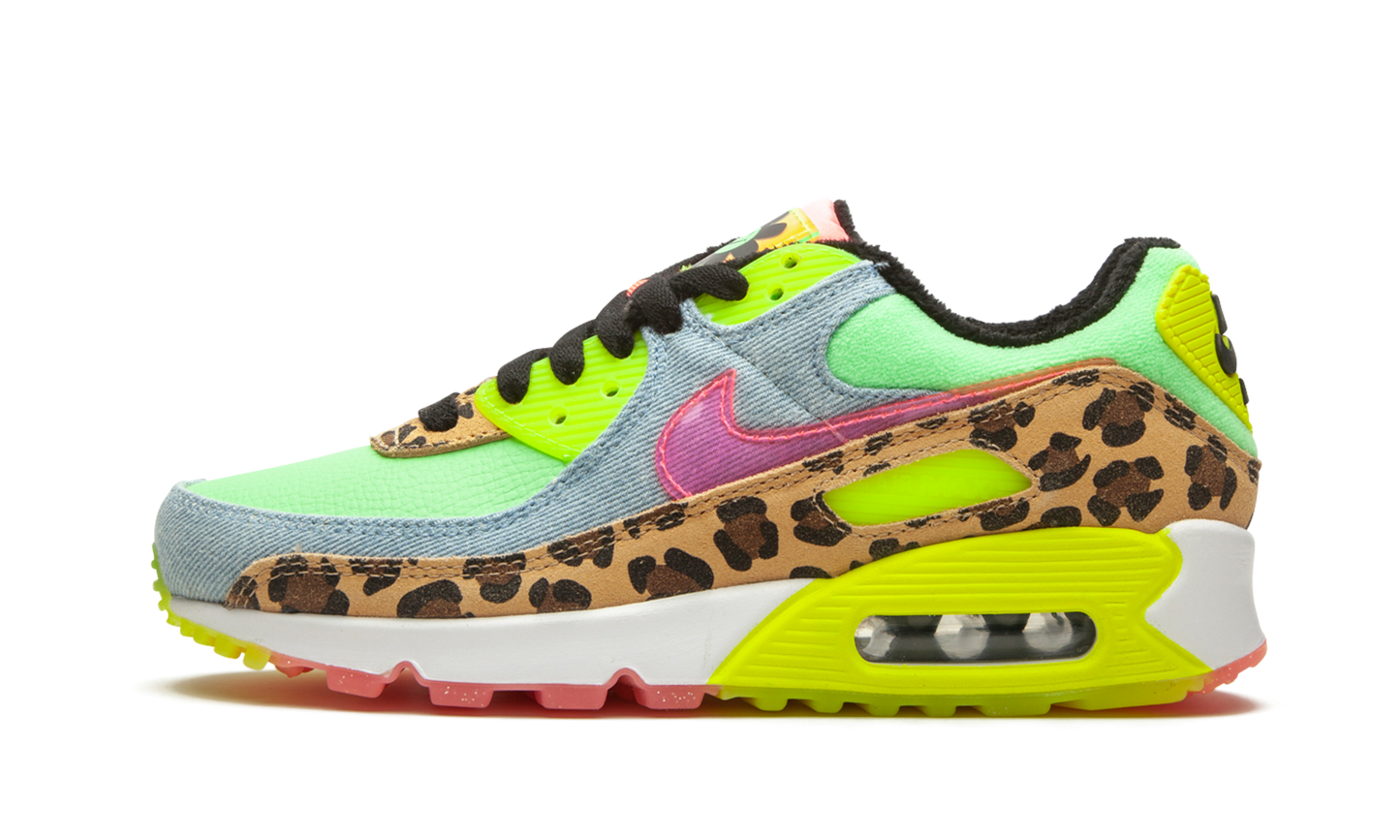 W Air Max 90 LX "Denim Leopard Print"