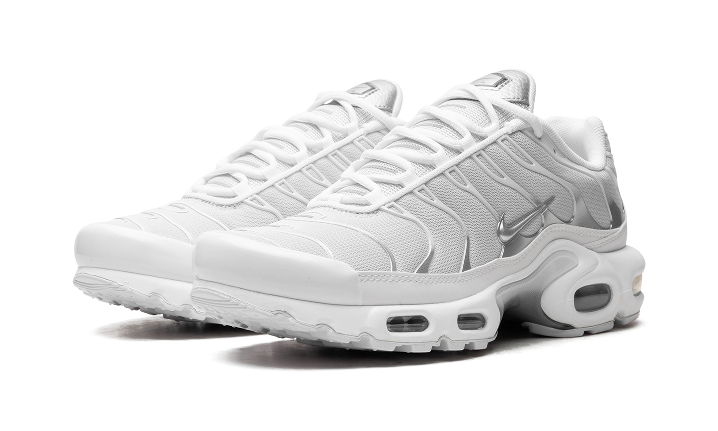 AIR MAX PLUS WMNS "White / Metallic Silver"