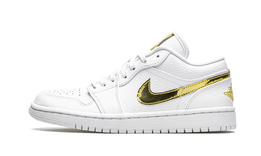 AIR JORDAN 1 LO SE WMNS "White Metallic Gold"