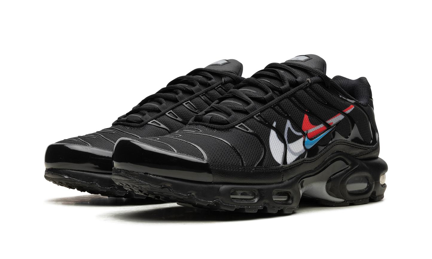Air Max Plus "Multi Swoosh Black Bright Crimson"