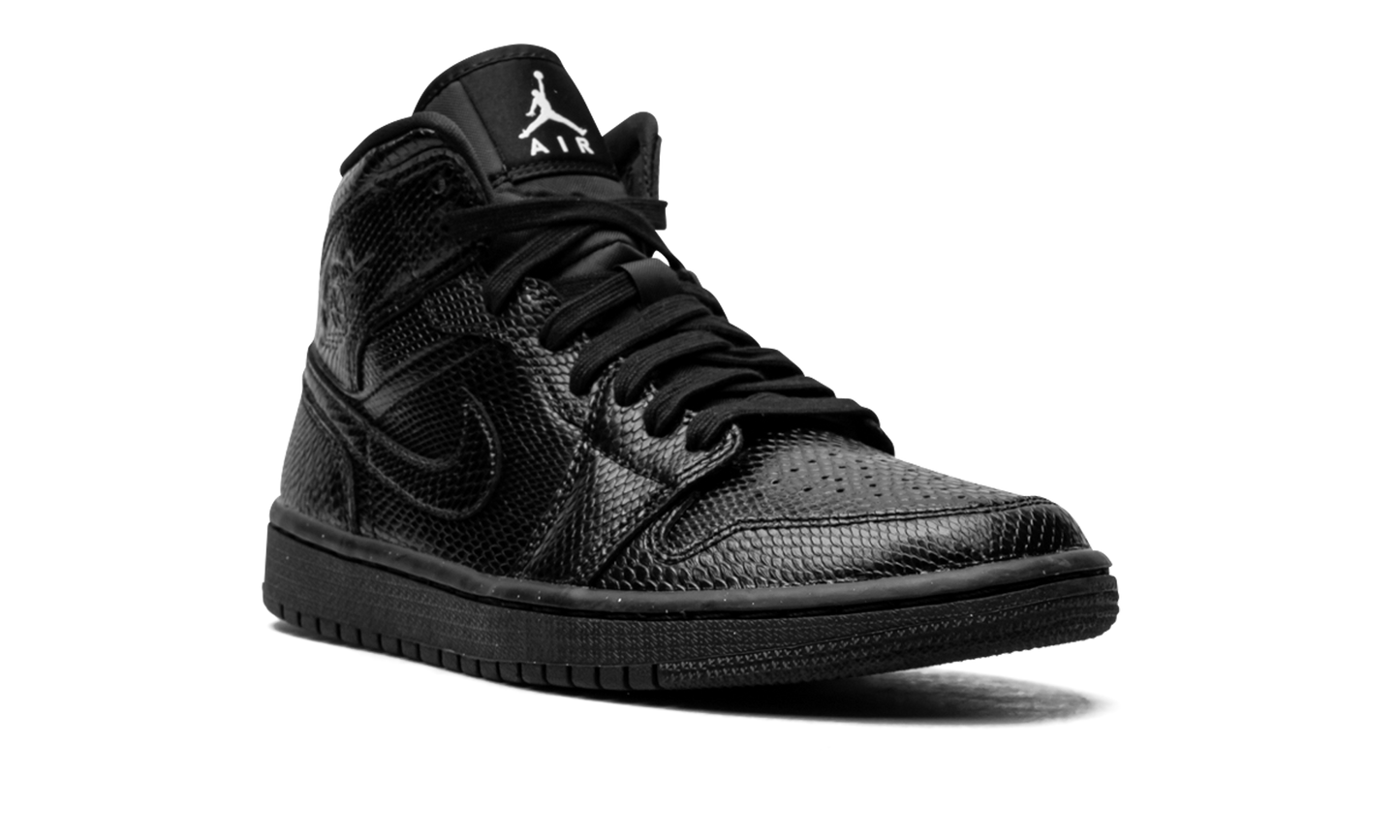 AIR JORDAN 1 MID WMNS "Black Snakeskin"