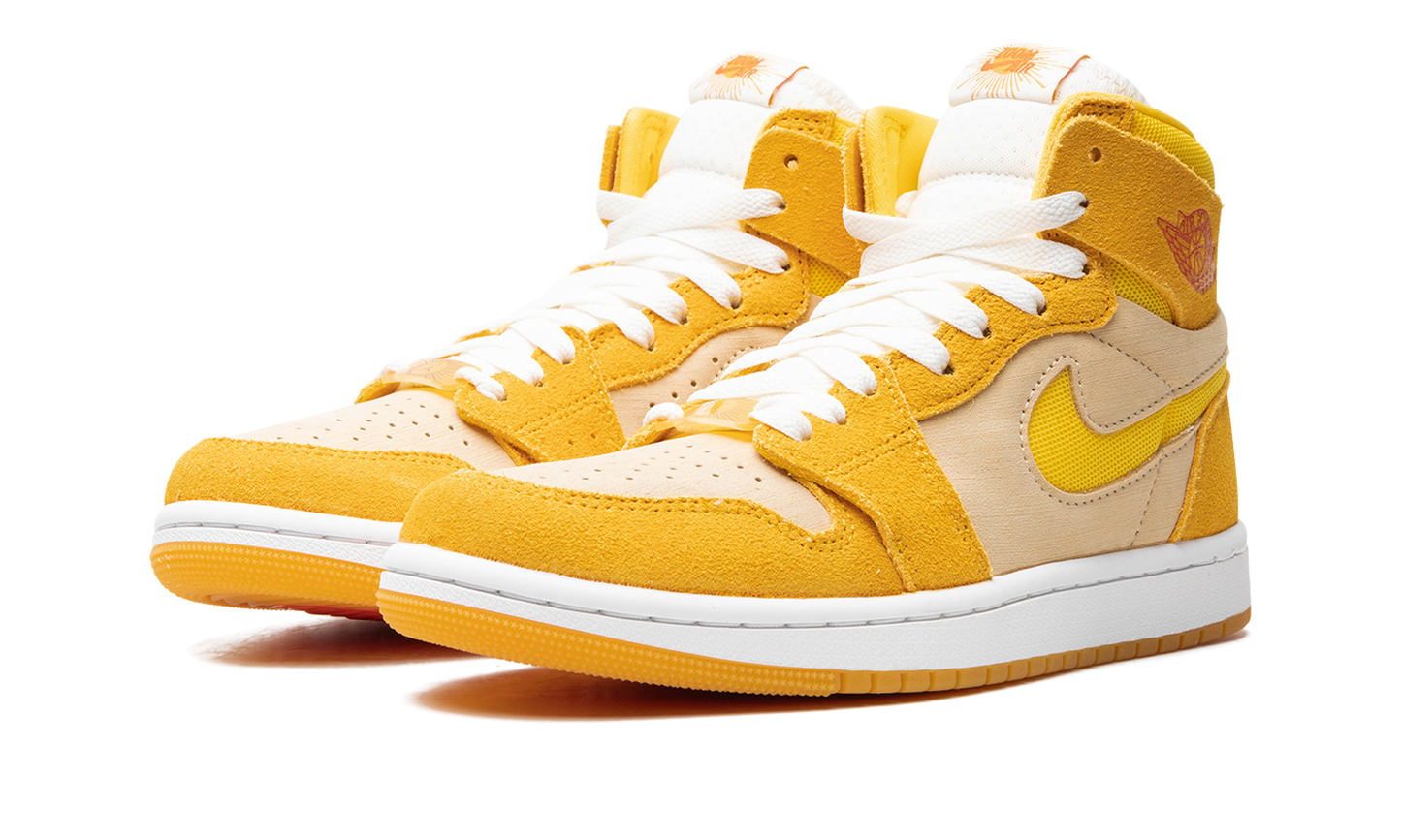 Air Jordan 1 Zoom Air CMFT 2 WMNS "Yellow Ochre/Tour Yellow-Pale Vanilla-Safety"