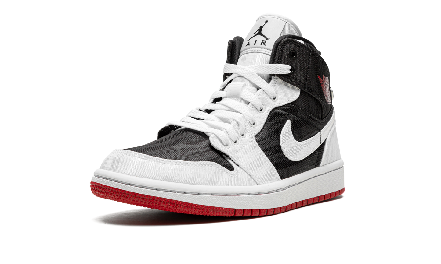 AIR JORDAN 1 MID SE UTL WMNS "White / Black / Gym Red"