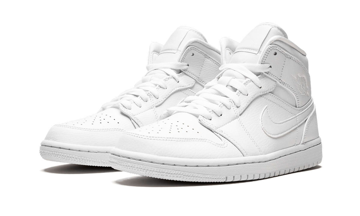 Air Jordan 1 Mid "Triple White"