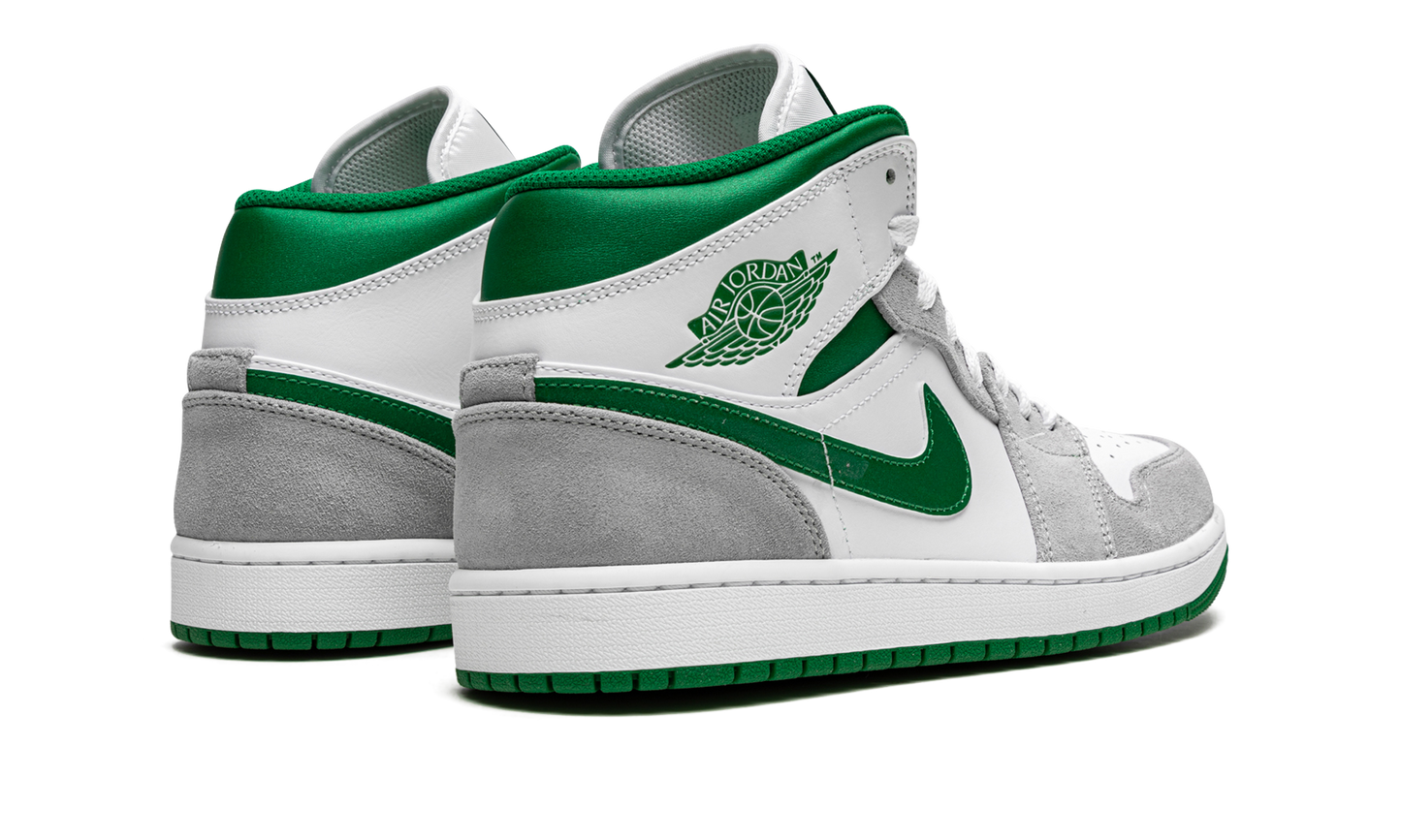 Air Jordan 1 Mid SE "Grey / Pine Green / White"