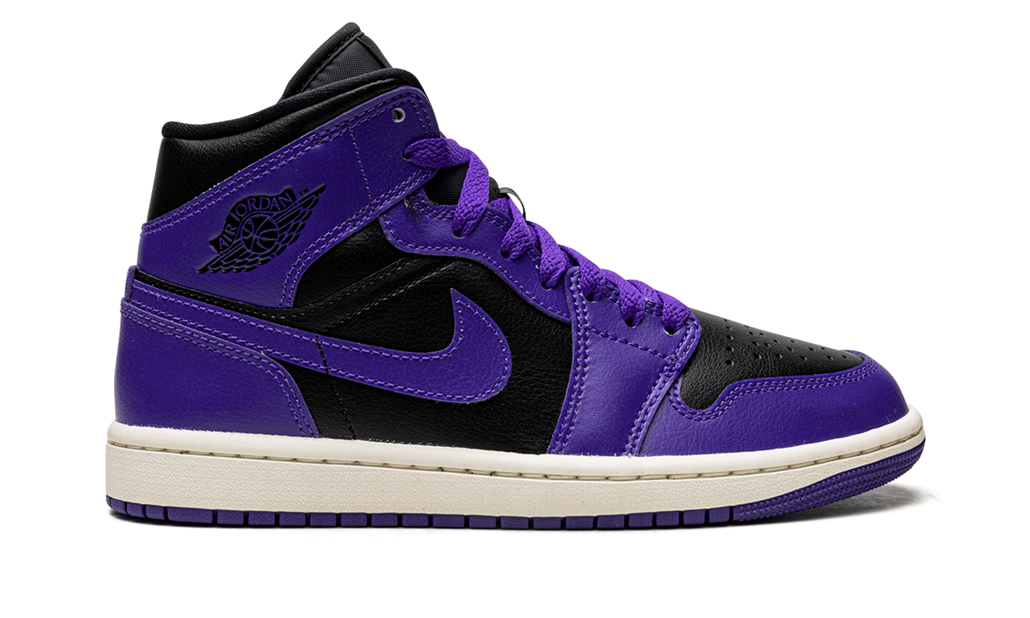 JORDAN 1 MID WMNS "Black/Purple"