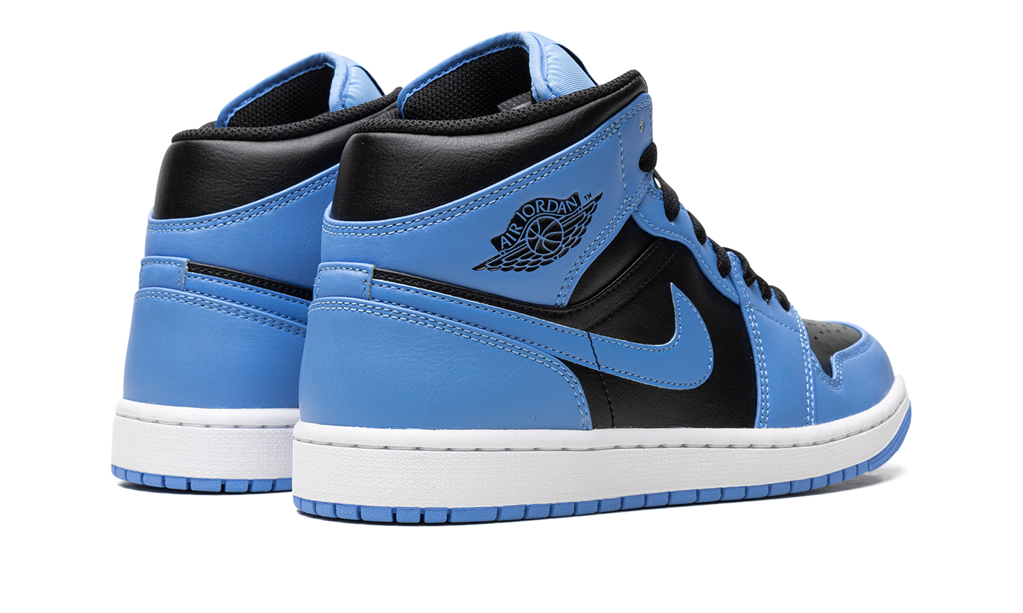 Air Jordan 1 Mid "University Blue Black"