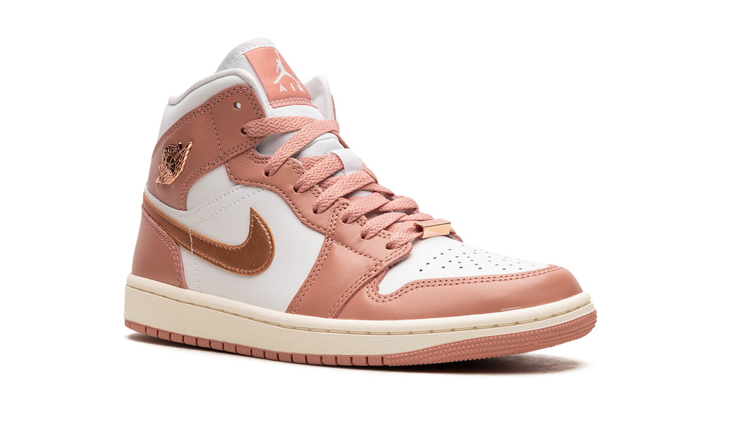 AIR JORDAN 1 MID WMNS "RED STARDUST"