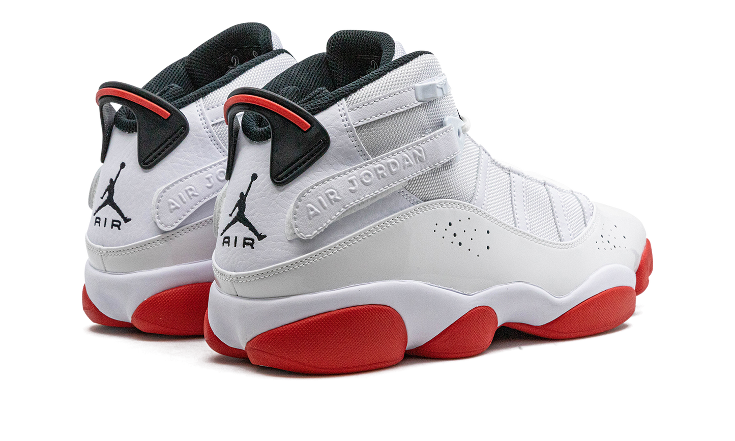 Jordan 6 Rings "White / University Red"