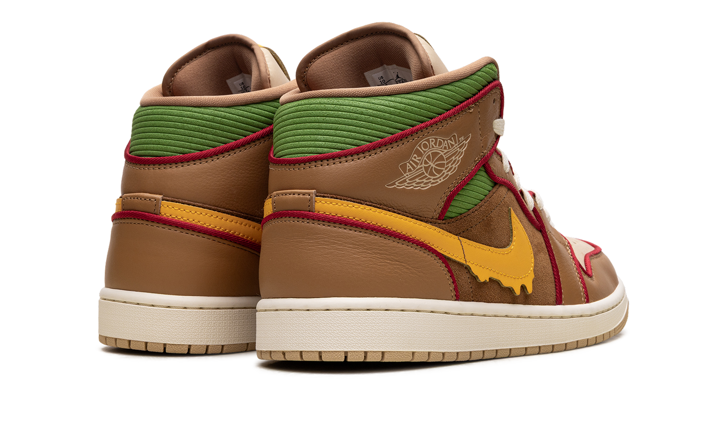 Jordan 1 Mid SE "Cheeseburger"