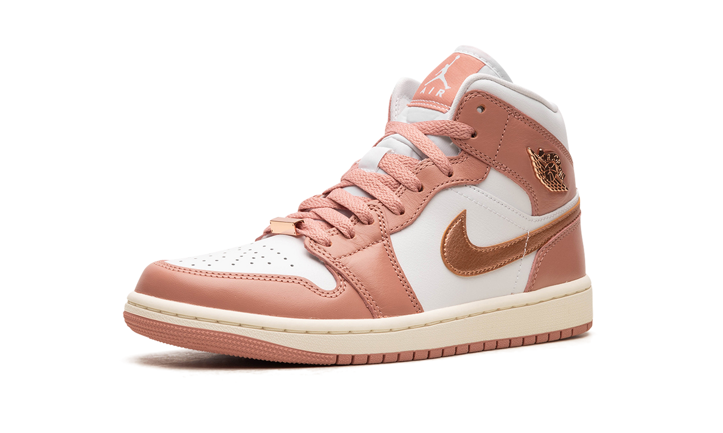 AIR JORDAN 1 MID WMNS "RED STARDUST"