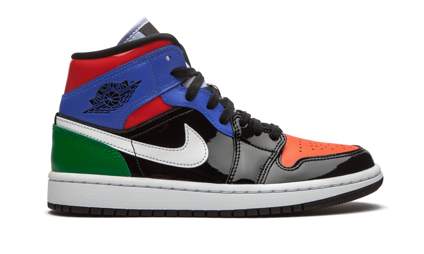 AIR JORDAN 1 MID SE WMNS "Multicolor Patent"