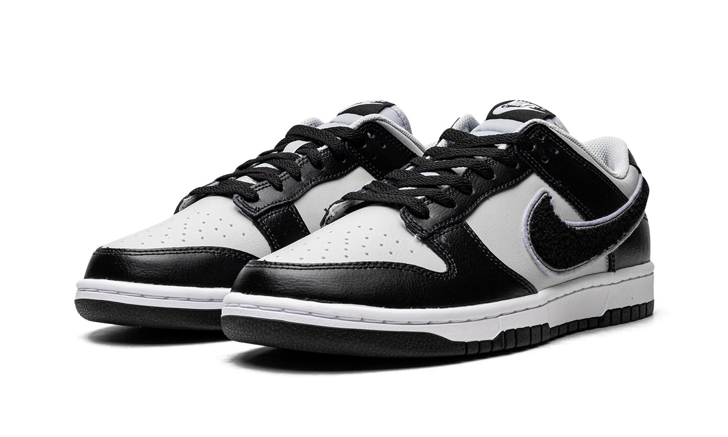 Dunk Low "Chenille Swoosh Black Grey"