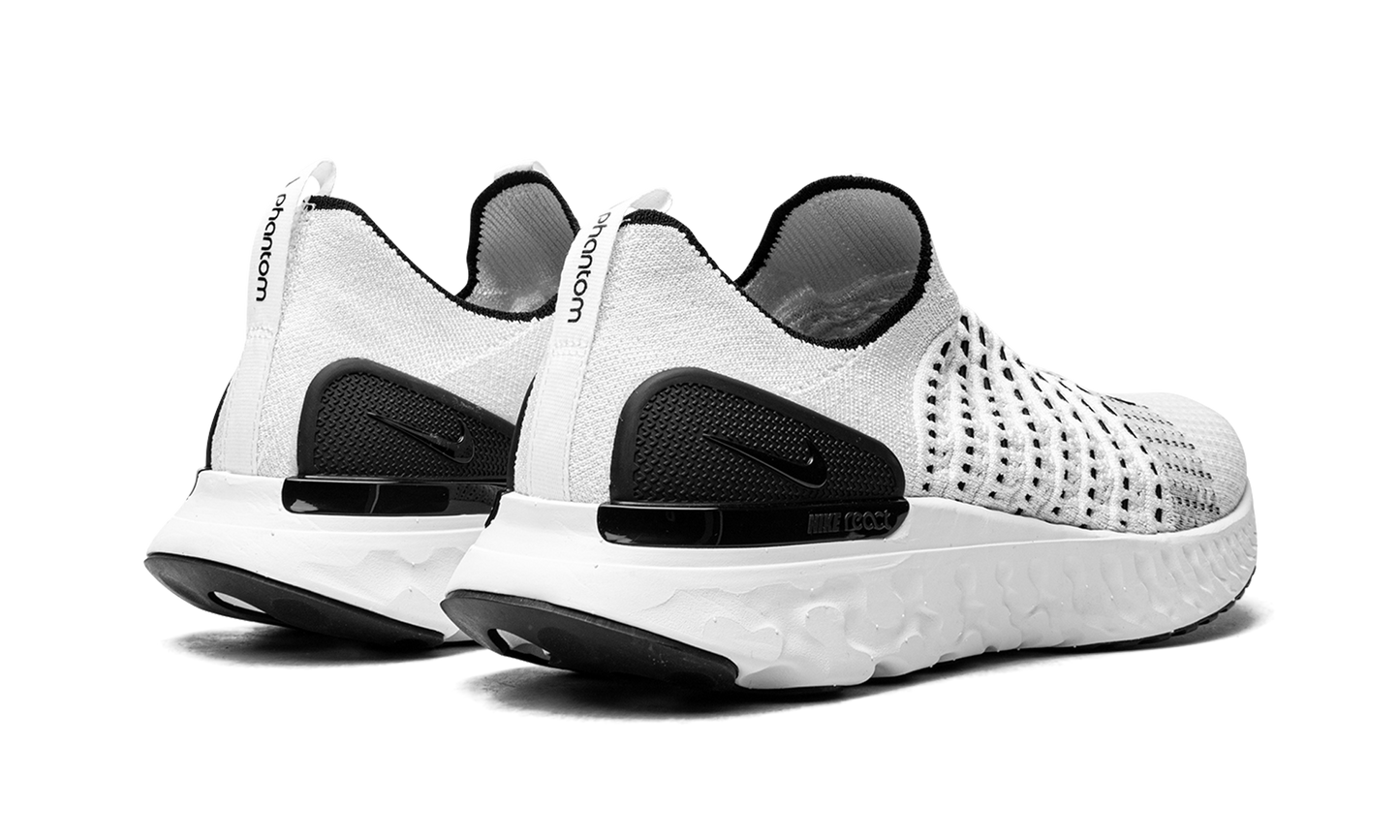 React Phantom Run Flyknit "White/White-Black-Pure Platinum"