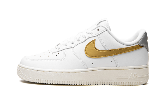 AIR FORCE 1 MNS WMNS "White / Gold / Silver"