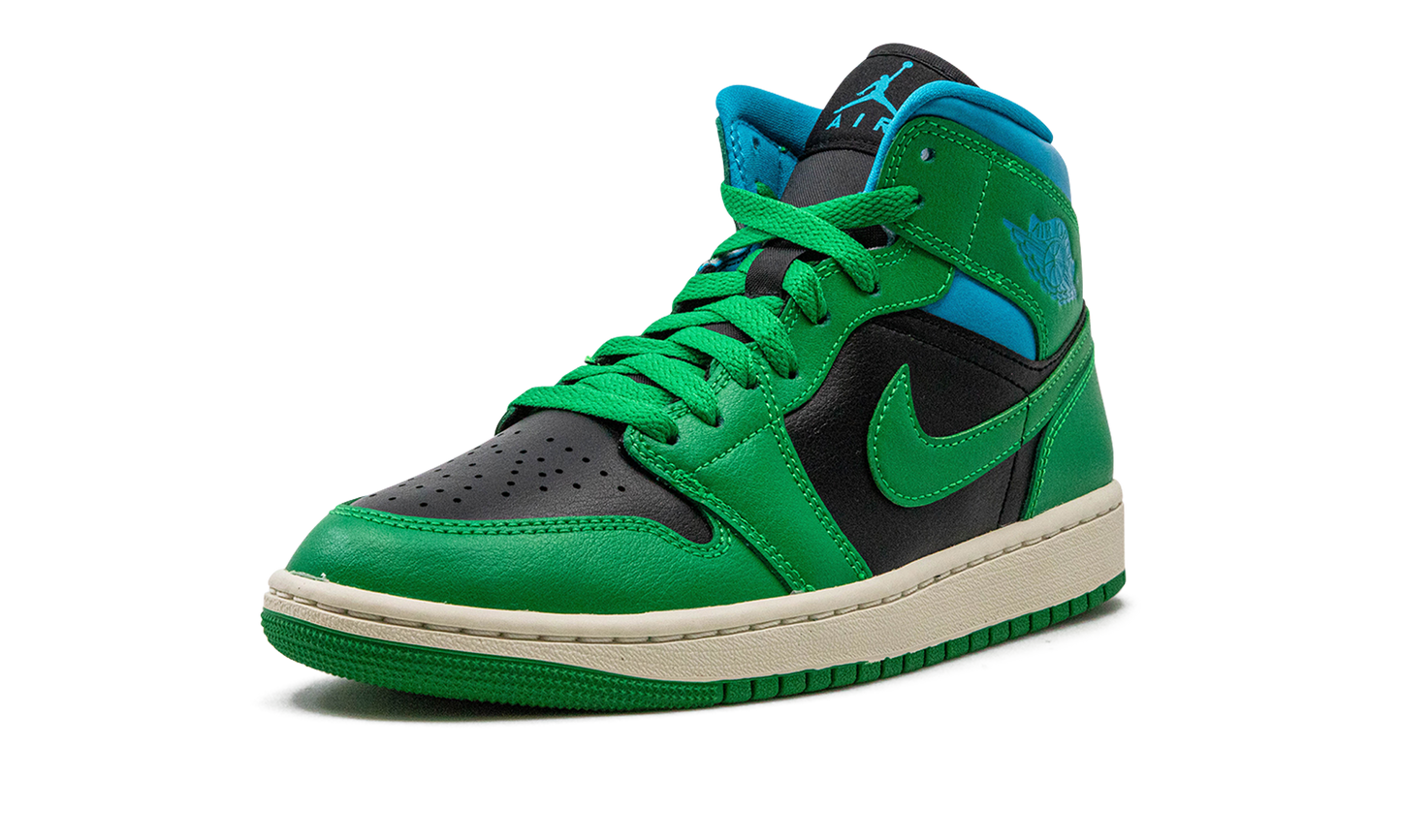 AIR JORDAN 1 MID WMNS "Lucky Green Aquatone"