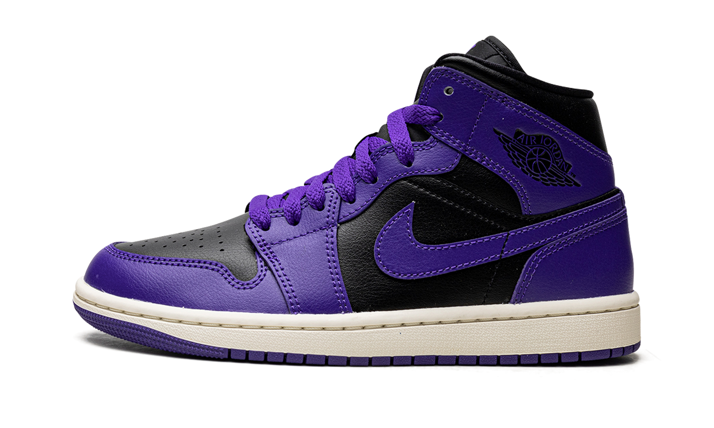 JORDAN 1 MID WMNS "Black/Purple"