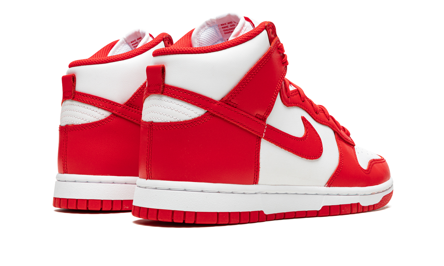 Dunk High "White / University Red"